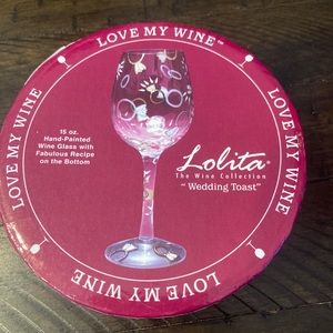 Lolita wedding toast wine glass